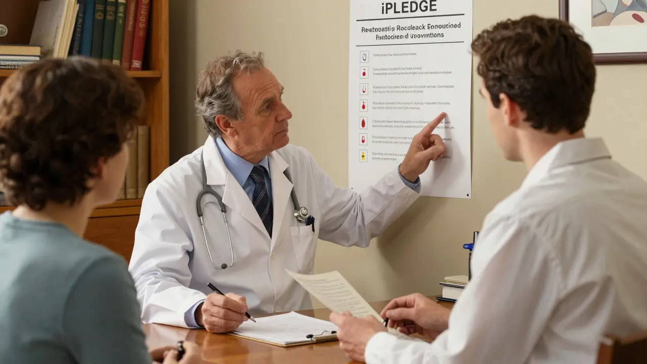 Doctor explaining safety protocols and prescriptions to patient